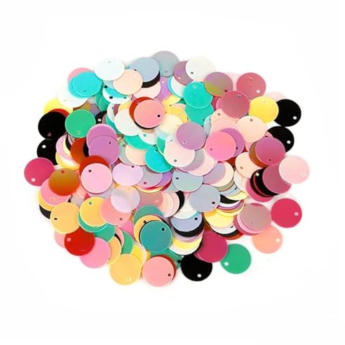 Pailletten-Pailletten, 12 mm, 15 mm, 20 mm, 25 mm