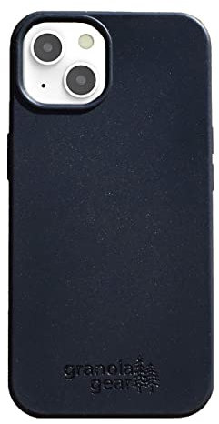 Eco by GranolaGear – Umweltfreundliche Handyhülle für iPhone 15 – Biologisch abbaubar, kompostierbar, plastikfrei, aus Pflanzen – Schwarzer Stein