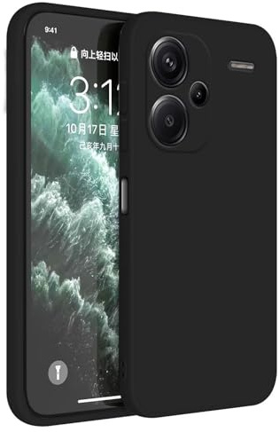 Topme Cover per Redmi Note 13 Pro+ / Redmi Note 13 ProPlus (6.67 Inches) Custodia Case, Protezione Della Pelle Della Custodia in Silicone Tpu - Nero