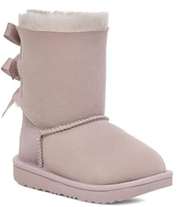 UGG Girls Bailey Bow Ii Fashion Boot, Pale Smoke, 3 UK