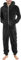 KONG JIMFAN Thermo Unterwäsche Set Pullover & Strickjacken Für Herren Motorradbekleidung Pullover Herren Mit Kragen Thermo Unterwäsche Männer Winter Herren Sachen Weste Herren Langarm(1-Black,3XL)