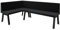 FURNISTAR Eckbank Akiko Metal A - Eckbankgruppe für Ihrem Esszimmer, Küche modern, Sitzecke, Essecke. Perfekt für Küche, Büro und Rezeption. Solide und Starke Verarbeitung. (128x196-Links-Inari100)