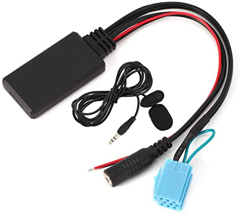 AUX-IN-Kabeladapter, Freisprecheinrichtung, Passend für Smart Fortwo 450, Tragbar und Langlebig, 8-Pin-Buchsentyp, aus ABS-Material, Praktisches Zubehör für Smart 450