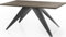 WFL GROUP Esstisch Vance im Modern Still, Rechteckig Tisch - Ausziehbar von 140 cm bis 240 cm, Pulverbeschichtete Schwarzen Metallbeine - 140 x 80 cm - Chicago Beton Grau