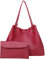 Werbegeschenke Mit Aufdruck Taschen Handtasche Frauentasche O Bag Taschen Damen Schwarz (Red, One Size)