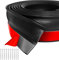3m Universal Garage Door Seal, Self-Adhesive Garage Door Draught Excluder, Garage Door Bottom Weather Stripping Strip with Nails, Waterproof Keeping Garage Clean