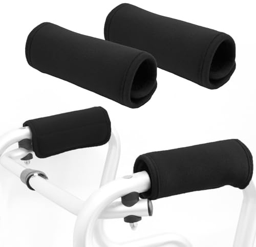Bcautay 2 Stück Walker Handgriffe Gepolsterte, Walker Grip Pads Für Walker-Krücken-Rollstuhlgepäck, Rutschfestes, Atmungsaktives