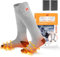 Heated Socks, MUTOUHE Electric Heated Socks for Men Women, Winter Warm Socks for Outdoor Sports - Camping, Hiking, Fishing, Cycling, Walking, Hunting, Motorcycling, Skating and Skiing (Grey, L)