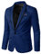 Generisch Anzugjacke Herren Slim fit Einfarbig Sakko Anzug Herren Slim Fit Men Suit Suits Blu Ray Frühling/Sommer/Autumn/Winter
