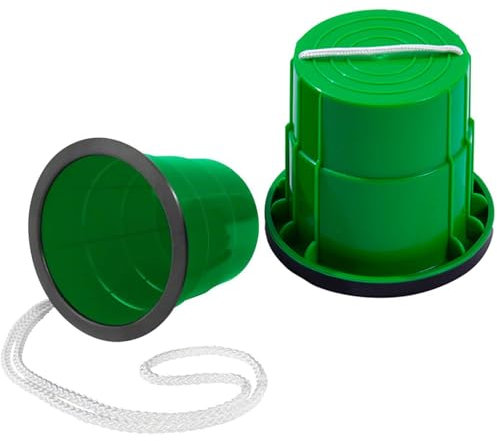 1 Paar Rutschfeste Stelzen Laufbecher Beweglichkeit Stelzen Eimer Stelzen Balance Entwicklung Spielzeug Rutschfeste Stelzen Für Sensorik Trainer für Spiele (Grün)