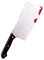 AC - Cuchillo carnicero de plástico, complemento para disfraces, carnaval, Halloween, fiestas, cosplay, adulto - 29 cm
