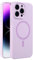 Mixroom - Custodia Cover per iPhone 13 Pro in Tpu silicone liquido morbido compatibile con MagSafe accessori con cerchio magnetico integrato Lilla
