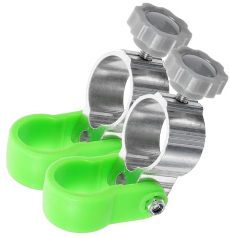 Toyvian Fishing Chair Umbrella Holder Clamp Set, Aluminum Alloy 2pcs Quick Release Umbrella Brackets for Outdoor Angling and Camping Chairs