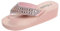 Flip Flops Donna Glitter Strass – Pantofole Ortopediche Donna Pantofole Morbido Plantare Antiscivolo Sandali Plateaussandalen Suola Spessa Sandali Zeppa Eleganti Bench Slides, Colore: rosa., 37 EU