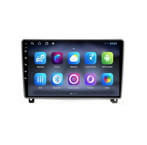 Genérico Android 9 Inch Touchscreen Car Radio Stereo for Peugeot 407 1 2004-2011 with Carplay Android Auto GPS Navigation with BT WiFi USB Mirror Link FM Auto Parts(2+32G)