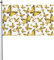 Giardino Bandiera Yellow Butterfly Stagione Bandiera Resistente Alle Intemperie Tessuto Da Esterno Striscione All'Aperto, Per Giardino, Celebrazioni, Balcone, 90x150cm