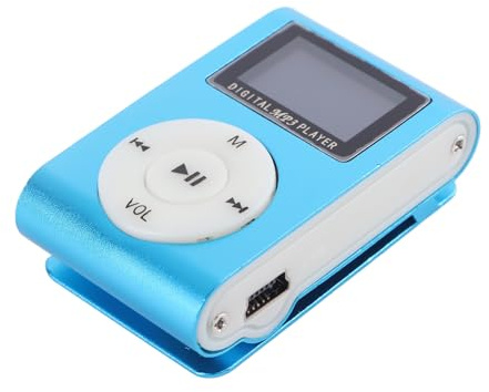 Elprico Player Musicale MP3, Design Innovativo Lavalier, Interfaccia USB, Antivibrazioni, Elegante, Guscio Metallico con Scheda Musicale, per Studenti, Corsa Sportiva, Mobile Flash