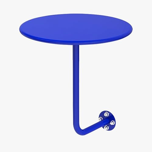 Failjierue Table d'appoint Ronde en Fer de 15,7 x 18,5 Pouces, idéale pour Balcon, Chambre, café, Salle à Manger, Bar(Style 5)