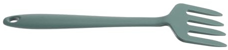 PRETYZOOM Silicone Fork for Cooking Multi-Function Food Fork and Pasta Heat Resistant Kitchen Utensil with Ergonomic Long Handle Non-Stick Safe Reusable Serving Tool