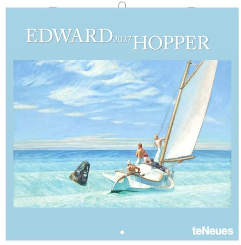 Edward Hopper 2027: Wandkalender 30x30 cm (30x60 cm geöffnet), Kunstkalender mit Meisterwerken des amerikanischen Realismus