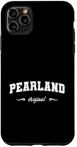 Custodia per iPhone 11 Pro Max Originale Pearland Retro Hometown Nome Pearland Originale