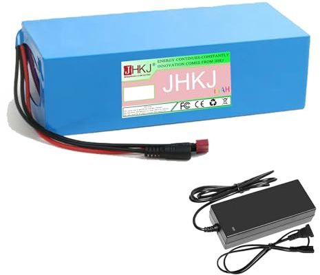JHKJ Batería de Litio Recargable de 36V 48V 60V 15Ah 20Ah 25Ah 30Ah 35Ah 40Ah 45Ah 50Ah. Paquete de baterías de Litio de 60 voltios para Motocicletas, ciclomotores y Scooters.,36v,15Ah