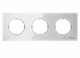 Niessen skymoon - Marco 3 elementos cristal blanco