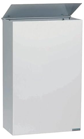 Poubelle murale Blanka sans étrier - 10l - blanc signalisation - RAL 9016