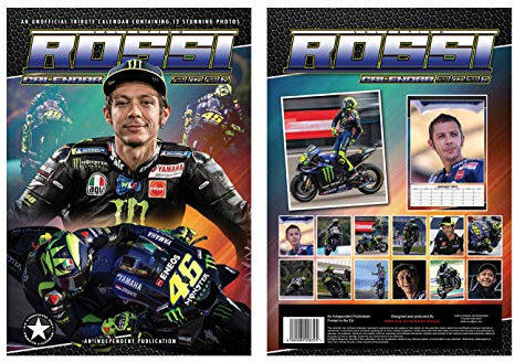 Valentino Rossi Kalender 2021 mit Valentino Rossi Kühlschrankmagnet