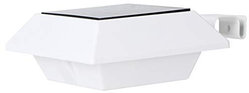 Garden Security Lamp Solar Gutter Light, 6 LED Solar Fence Lamp, Lawn Parks Terrace for Driveway Garden Path