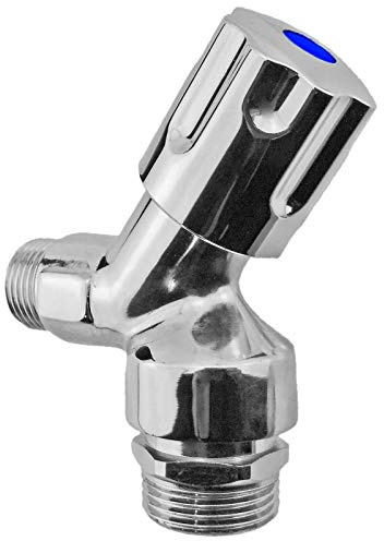 MegaHaustechnik Geräteventil Wandanschluß 1/2 Zoll AG, Rückflußverhinderer, Rohrbelüfter, Comfortgriff, Tülle Außendurchmesser 14mm für 1/2“ Schlauch, Spülmaschine Waschmaschine Anschlußventil