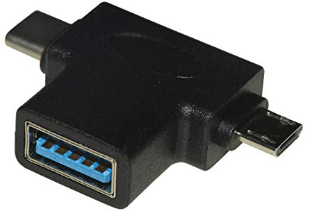 LINK LKADAT150 Adattatore 3 in Uno - Connettore Usb A Femmina - Micro Usb Maschio - Usb Tipo C Maschio