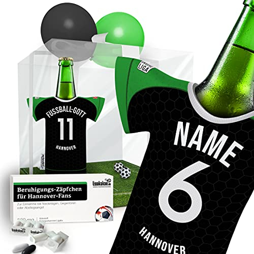 PERSONALISIERTES Geschenk passend für Hannover 96 Fanartikel Fans | Fußball Männer Geschenk-Überraschung Trikotkühler Geburtstag Weihnachten by Ligakakao.de