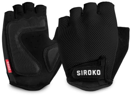 SIROKO - Fahrradhandschuhe Aero Black - L - Schwarz