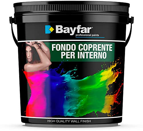 Fondo per pareti primer murale bianco coprente per pittura e decorativi - Bayfar (1 Litro)