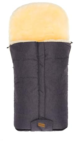 Fillikid Winterfußsack Jarvis Exklusiv | Lammfell Fußsack 2in1 für Kinderwagen & Buggy | Universal Baby Winterfußsack und Einlage aus Merino Lammwolle | Warmer Kinderfussack Einschlagdecke