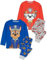 Paw Patrol Pyjamas Kids 2 Pack | Boys Girls Blue Chase And Red Marshall Pjs Sets | Long Sleeve T-Shirt With Long Bottoms | Children TV Series Merchandise 4-5 Years