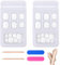 JSRQT 48 Pcs Fake Toe Nail Art Tips Full Cover Short Fake Toe Nails for Women Girls French Artificial Manicure False Toenails Natural Toenails Nail Art Design White False Nails