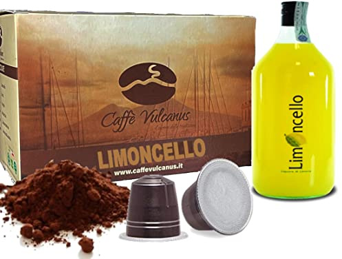 Caffè Vulcanus - Caffè aromatizzato - Capsule compatibili con le macchine Nespresso* (Limoncello, 50 Capsule)
