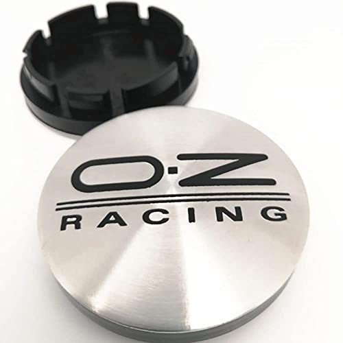 DOCHKA 4 Pièces 3D Cache-Moyeu Capuchons de Centre Enjoliveurs de Roue Voiture Cache Moyeux Jante Universel Cache-Moyeux pour OZ Racing,53MM-D