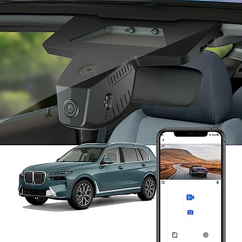 Fitcamx Dashcam 4K Geeignet für BMW X7 2023-2025 G07 (1st Gen) Facelift, Integrierter OEM Auto Kamera UHD 2160P Video WiFi, Loop-Aufnahme, G-Sensor, Plug & Play, WDR Dasch-cam Auto, 64-GB-Karte
