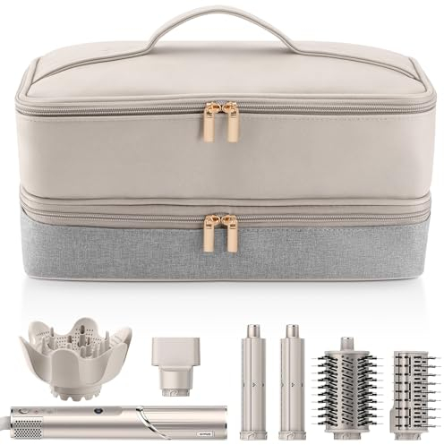 Reise-Tragetasche für Haartrockner Shark Flexstyle Dyson Airwrap Bürste, doppellagig, Haarzubehör, Werkzeuge, Aufbewahrungstasche für Revlon Haartrockner, Styler Organizer