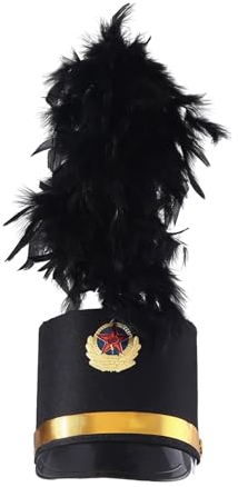 Karnevals-Wachhut, Schlagzeug-Majors-Hut für Erwachsene, Teenager, breite Krempe, Modell-Show, Karneval, Party, Fotografieren, Zubehör, mittelalterlicher Hut für Herren, Mittelalter-Hut für Damen,