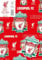 Liverpool FC Geschenkpapier, 2 Bögen, 2 Etiketten, Liverpool Fußball Geschenkpapier
