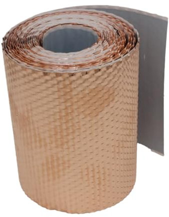 KAUFDACH Alles für dein Dach Kupferband Anti Moos Stop Kaminanschlussband Wandanschlussband Fensteranschlussband (150,0mm breit x 5,0m lang)