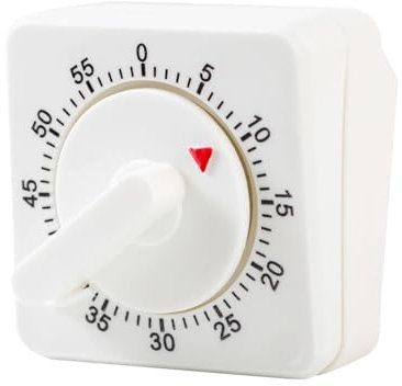 feyiubmen Lot de 2 minuteurs de cuisine mécaniques, minuteurs de cuisine, avec alarme puissante, minuteur de 60 minutes pour la cuisine et l'apprentissage