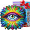 ESC WELT Holzpuzzle Auge 200 Teile - Anspruchsvolles Denkspiel für Kinder & Erwachsene - Umweltfreundliches & Unterhaltsames Lernspielzeug - Herausforderndes Spiel - Denkspiel aus Holz