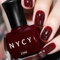 12ml Dark Red Nail Varnish, Quick Dry & Long Lasting Nail Varnish, Cherry Red Nail Polish with Water Based Formula Non Toxic & Breathable Nail Lacquer for Women Home Nail Art