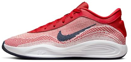 Nike Women's G.t. Hustle Academy Road Running Shoe, University Red Obsidian White, 5.5 UK