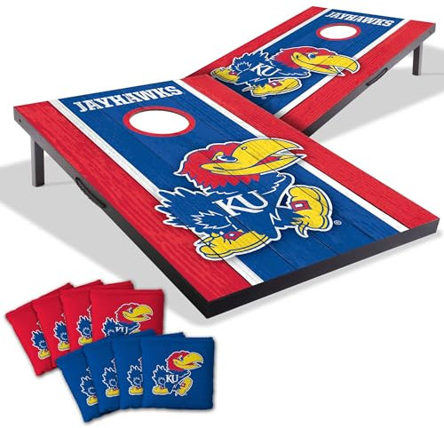 YouTheFan NCAA Kansas Jayhawks Cornhole Spiel, 60 x 90 cm